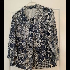Westbound print navy jacket
